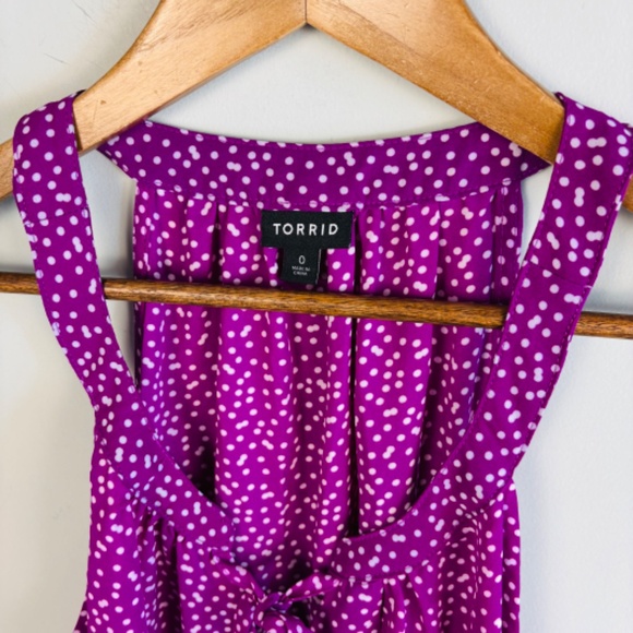 Torrid Polka Dot Chiffon Georgette Tank Size 0X - Picture 4 of 5